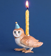 Load image into Gallery viewer, CAMP HOLLOW PORCELAIN ANIMAL CAKE TOPPERS / CANDLE HOLDER

