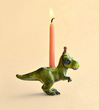 Load image into Gallery viewer, CAMP HOLLOW PORCELAIN ANIMAL CAKE TOPPERS / CANDLE HOLDER
