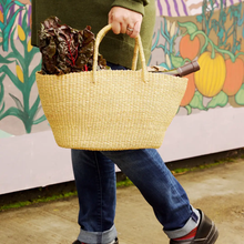 Load image into Gallery viewer, NATURAL PETITE SHOPPER TOTE BAG
