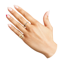 Load image into Gallery viewer, POLLY WALES Rainbow Mixed Cut Ramona Ring
