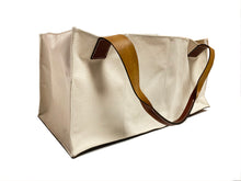 Load image into Gallery viewer, AGNES BADDOO MARKET SAC LEATHER AND CANVAS
