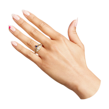 Load image into Gallery viewer, POLLY WALES DANUBE BLUE RAINBOW FADE PETAL BAND
