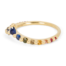 Load image into Gallery viewer, POLLY WALES DANUBE BLUE RAINBOW FADE PETAL BAND
