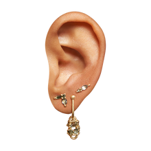 Load image into Gallery viewer, POLLY WALES Green Floret Stud Earring
