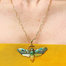Load image into Gallery viewer, MAURA GREEN Death's Head Hawk Moth Charm
