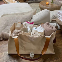 Load image into Gallery viewer, AGNES BADDOO MARKET SAC LEATHER AND CANVAS
