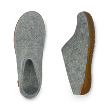Load image into Gallery viewer, GLERUPS SLIP-ON WITH NATURAL RUBBER SOLE - HONEY - GREY
