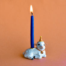 Load image into Gallery viewer, CAMP HOLLOW PORCELAIN ANIMAL CAKE TOPPERS / CANDLE HOLDER
