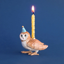 Load image into Gallery viewer, CAMP HOLLOW PORCELAIN ANIMAL CAKE TOPPERS / CANDLE HOLDER
