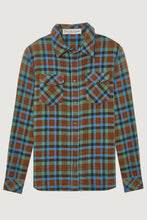 Load image into Gallery viewer, GOD'S TRUE CASHMERE MOSS TARTAN EMERALD BUTTONS
