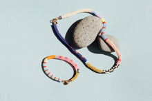 Load image into Gallery viewer, CUERDA CHOKER NECKLACE ONE OF A KIND JAPANESE GLASS BEAD CHOKER NECKLACE
