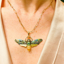 Load image into Gallery viewer, MAURA GREEN Death's Head Hawk Moth Charm
