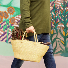 Load image into Gallery viewer, NATURAL PETITE SHOPPER TOTE BAG
