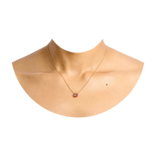 Load image into Gallery viewer, POLLY WALES Green &amp; Pink Daisy Necklace
