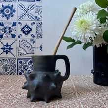 Load image into Gallery viewer, ISABEL MARTINEZ EARTHENWARE PITCHER JAR POCHOTE TREE SPIKE HANDMADE AND ONE OF A KIND
