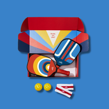 Load image into Gallery viewer, PICKLEBALL SET OF TWO PADDLES, TWO PICKLEBALLS, TWO SWEATBANDS...
