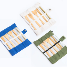 Load image into Gallery viewer, BROOKLYN MADE NATURAL Bamboo Utensil Set, Zero Waste, Straw Fork Knife Spoon
