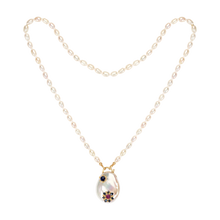 Load image into Gallery viewer, POLLY WALES LARKSPUR PEARL PADLOCK
