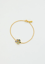 Load image into Gallery viewer, #PS10 18KT GOLD INDIGO CLUSTER BRACELET
