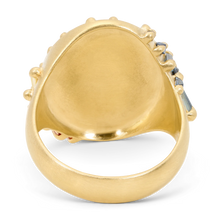 Load image into Gallery viewer, POLLY WALES Large Rainbow Star Bright Signet Ring
