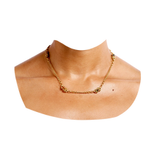 Load image into Gallery viewer, POLLY WALES 17” CECILE HANDMADE ONE OF A KIND CHAIN RAINBOW 18K YELLOW GOLD NECKLACE 5.81cts Sapphires
