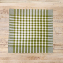 Load image into Gallery viewer, GRID CHECKER NAPKIN PAIR OF TWO
