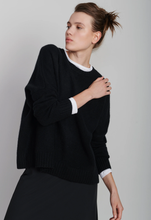 Load image into Gallery viewer, ORGANIC JOHN PATRICK CASHMERE WIDE PULLOVER SAILOR SWEATER
