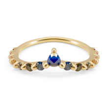 Load image into Gallery viewer, POLLY WALES DANUBE BLUE RAINBOW FADE PETAL BAND
