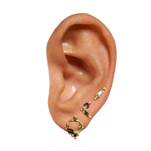 Load image into Gallery viewer, POLLY WALES Green Floret Stud Earring
