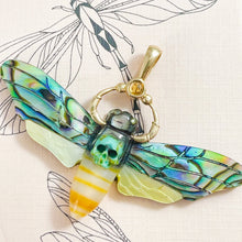 Load image into Gallery viewer, MAURA GREEN Death's Head Hawk Moth Charm
