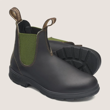 Load image into Gallery viewer, BLUNDSTONE #519 CHELSEA BOOTS - STOUT BROWN / OLIVE

