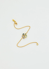 Load image into Gallery viewer, #PS10 18KT GOLD INDIGO CLUSTER BRACELET
