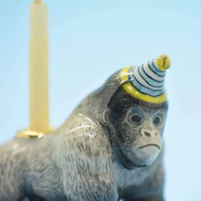 Load image into Gallery viewer, CAMP HOLLOW PORCELAIN ANIMAL CAKE TOPPERS / CANDLE HOLDER
