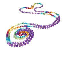 Load image into Gallery viewer, LONG RAINBOW LEI 42"-46"
