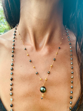Load image into Gallery viewer, TAHITIAN PEARL AND 18K GOLD NECKLACE
