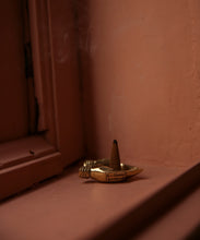 Load image into Gallery viewer, TWO HAND BRASS INCENSE HOLDER
