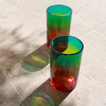Load image into Gallery viewer, HANDBLOWN GLASS TUMBLER IRIS
