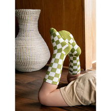 Load image into Gallery viewer, CHECKER COTTON SOCKS KIDS
