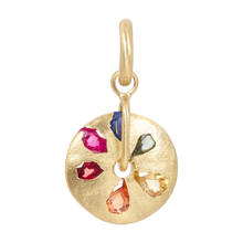 Load image into Gallery viewer, POLLY WALES RAINBOW SAND DOLLAR SPINNER CHARM
