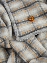 Load image into Gallery viewer, GOD'S TRUE CASHMERE BLANKET ELEGANT NEUTRAL TARTAN
