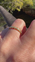 Load and play video in Gallery viewer, MINI STAR RING 18K YELLOW GOLD DIAMOND SET STARS
