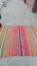 Load image into Gallery viewer, VINTAGE PERUVIAN FRAZADAS RUG BLANKET
