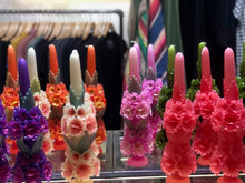 Load image into Gallery viewer, OAXACAN HANDMADE BEESWAX LARGE WEDDING VELAS CANDLES WITH FLOWERS
