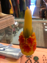 Load image into Gallery viewer, OAXACAN HANDMADE BEESWAX SMALL WEDDING VELAS CANDLES WITH FLOWERS
