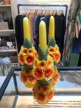 Load image into Gallery viewer, OAXACAN HANDMADE BEESWAX LARGE WEDDING VELAS CANDLES WITH FLOWERS
