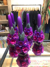 Load image into Gallery viewer, OAXACAN HANDMADE BEESWAX LARGE WEDDING VELAS CANDLES WITH FLOWERS
