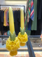 Load image into Gallery viewer, OAXACAN HANDMADE BEESWAX LARGE WEDDING VELAS CANDLES WITH FLOWERS
