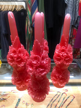 Load image into Gallery viewer, OAXACAN HANDMADE BEESWAX LARGE WEDDING VELAS CANDLES WITH FLOWERS
