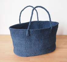 Load image into Gallery viewer, AMSHA KENYA XL SISAL TOTE: OCEAN
