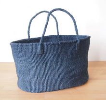 Load image into Gallery viewer, AMSHA KENYA XL SISAL TOTE: OCEAN
